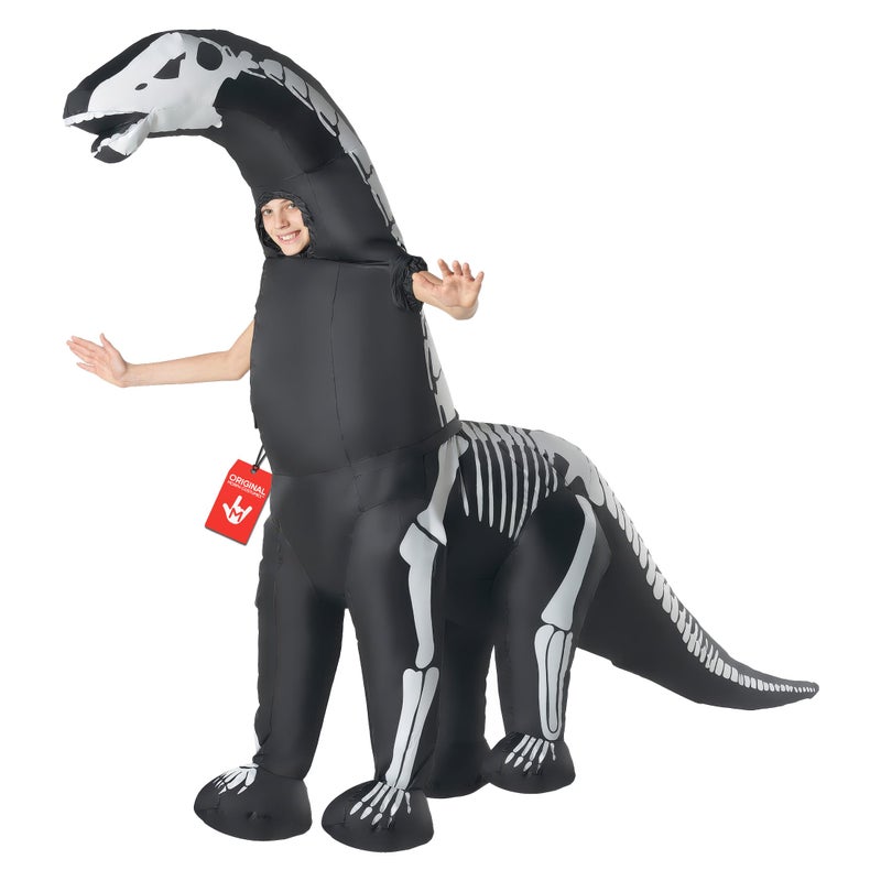 Morphsuits Morph Inflatable Skeleton Dinosaur Costume Adult, Inflatable Dinosaur Costume Adult, Blow Up Skeleton Dinosaur Costume - Image 1